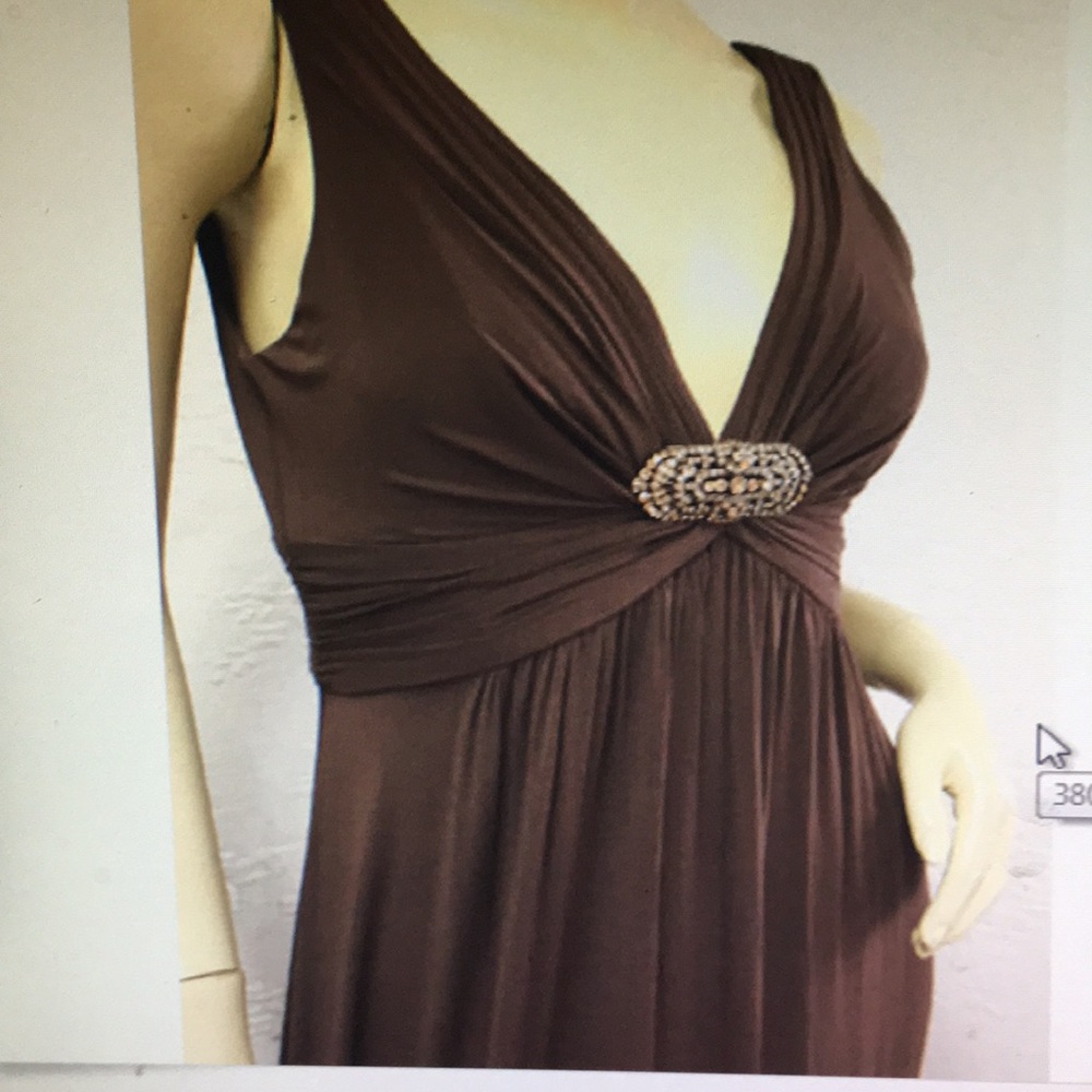 Dark chocolate BCBG dress